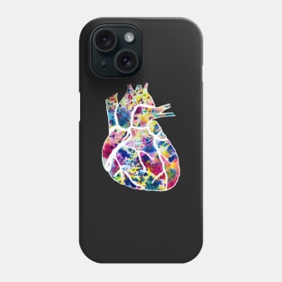 Funfetti Heart (Dark Background Pattern) Phone Case