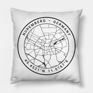 Nuremberg Map Pillow