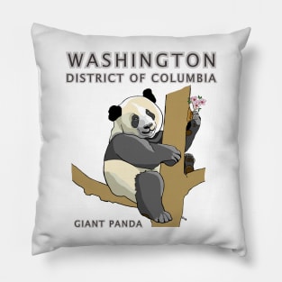 Washington, District of Columbia - state symbols - Giant Panda Pillow