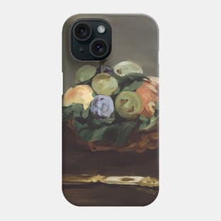 Basket of Fruit by Edouard Manet Phone Case