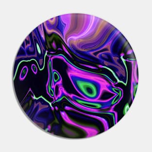 1980s modern girly abstract laser rays neon green purple swirls Pin