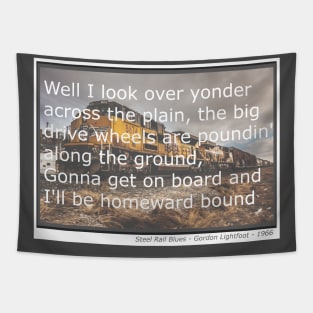 Steel Rail Blues - Well I look over yonder across the plain... lyric fan art. Tapestry