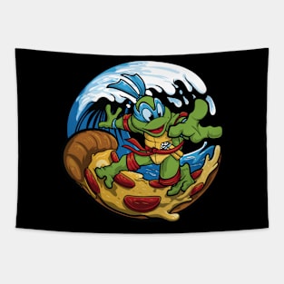 Pizza Shredder Wave Rider Tapestry