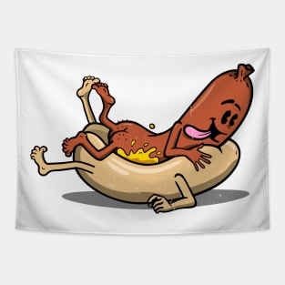 hot dog style Tapestry