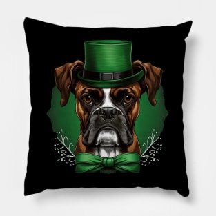 Boxer St. Patrick's day Pillow