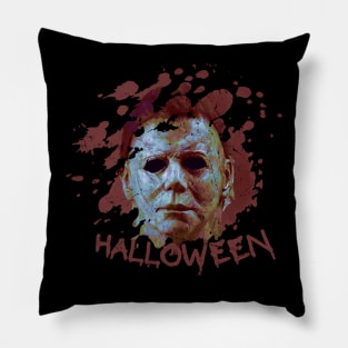 Michael Myers - blood halloween Pillow