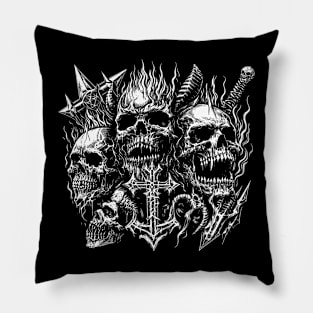 SKULLS CROSS Pillow