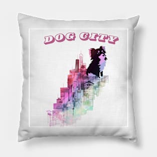 Dog city Pillow