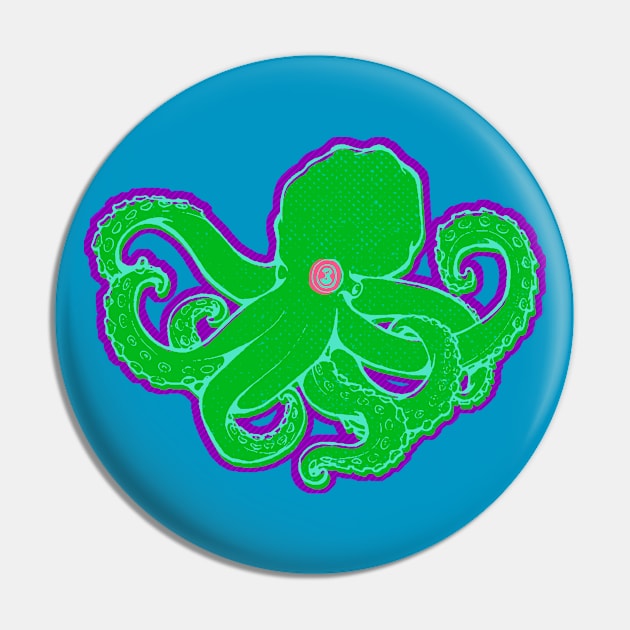 Octopus Pin by z0mbi