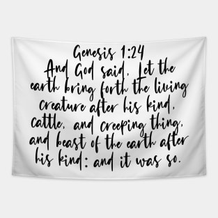 Genesis 1:24 Bible Verse Tapestry