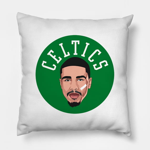 Jayson Tatum Pillow by origin illustrations