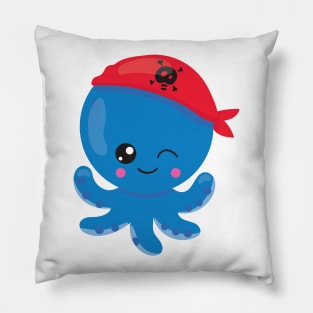 Pirate Octopus, Cute Octopus, Little Octopus Pillow