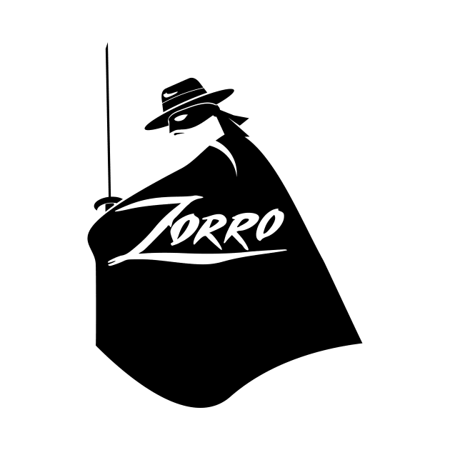 Zorro Black and white by LICENSEDLEGIT