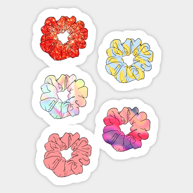 Scrunchie sticker pack - Scrunchie - TeePublic