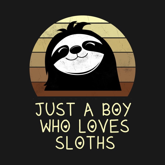 Boy Sloth Love Retro by Imutobi