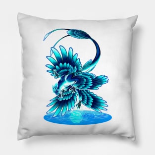 Faerie Dinosaurs - Microraptoria [White] Pillow