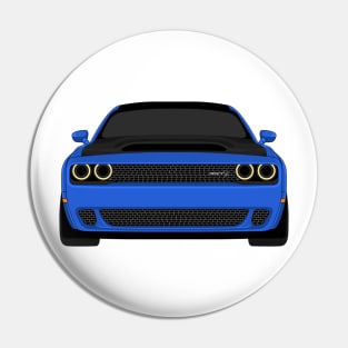 DODGE DEMON FRONT BLUE Pin