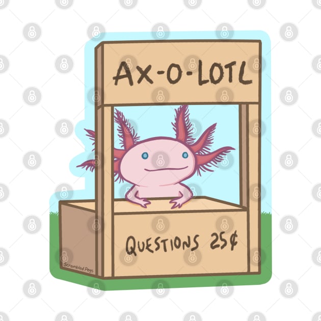 Axolotl ax-o-lotl by scrambledpegs