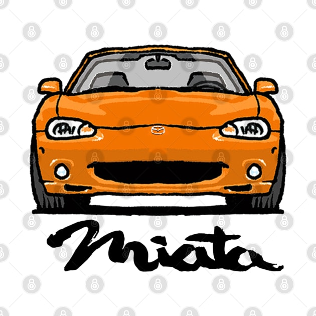 MX5 Miata NB Orange by Woreth