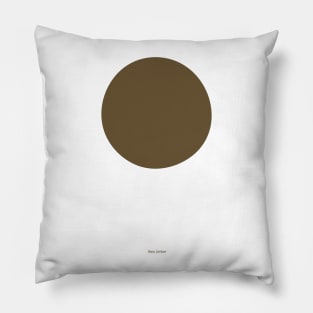 Circular - Crayola Raw Umber Pillow