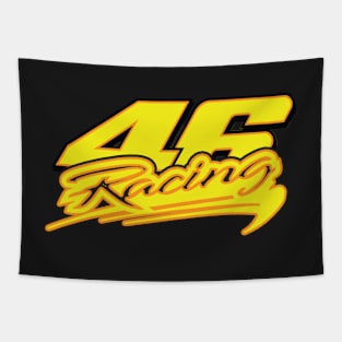 Motorcycle 46Racing design Tapestry