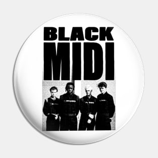 Black Midi Artwork Pin