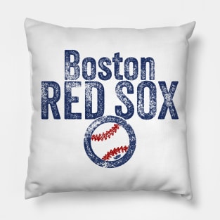 Red Sox Baseball Weathered Pillow