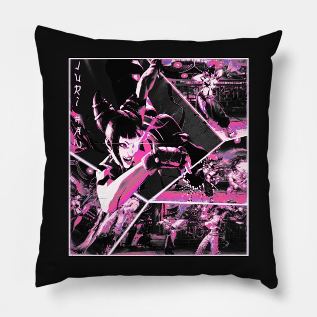 Street Fighter 6 : Juri Han Pillow by Allissweell