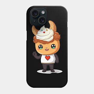 kawaii ice cream cone junk food T-Shirt cute  funny Phone Case