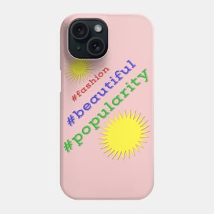 Design in the form of a hashtag is cute and funny. Phone Case