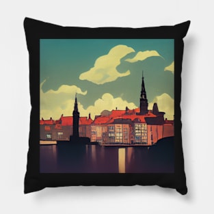 Copenhagen | Comics Style Pillow