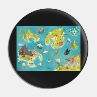 Treasure Island Adventures: Pirates, Hidden Caves, Forts, and Sea Monsters Pin