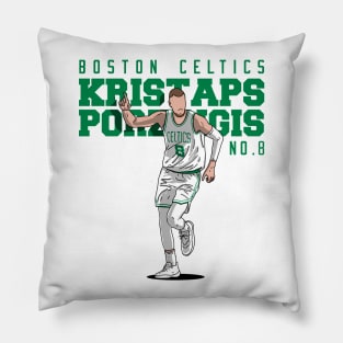 Kristaps Porziņģis Comic Style Pillow