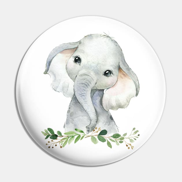 Baby Elephant Pin by AdornMyWall