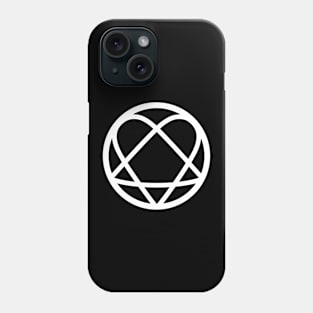 Pentagram Heart (White) Phone Case