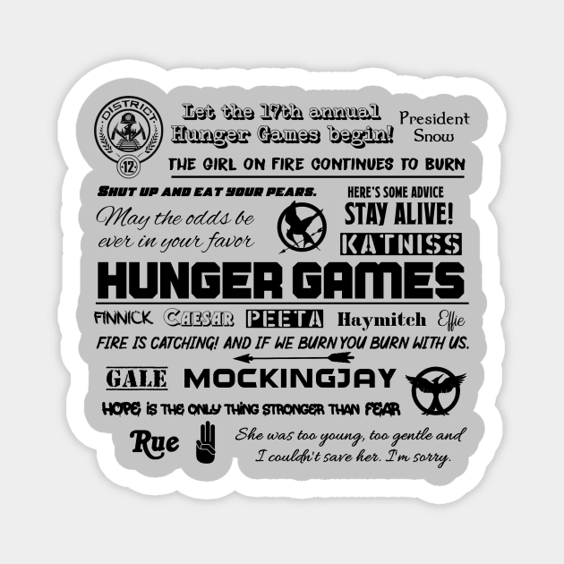 Hunger Games Magnet by booklover6