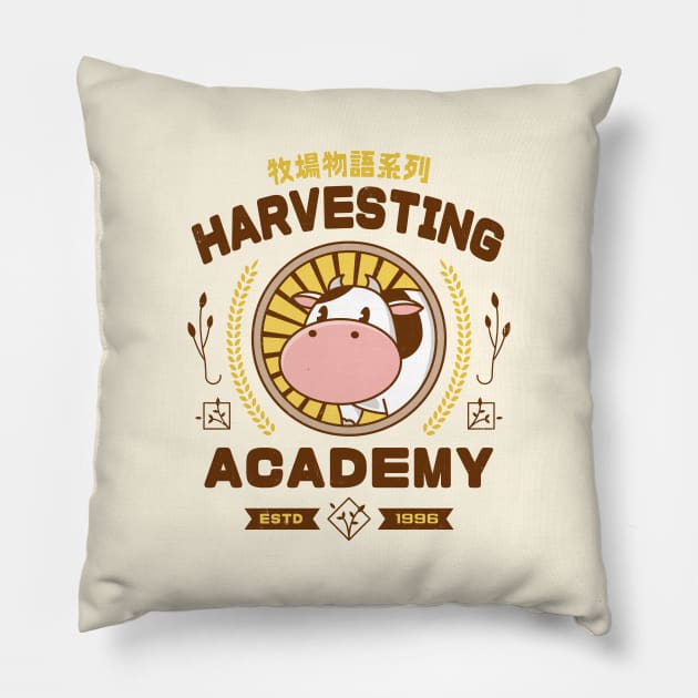 Kawaii Harvesting Academy Pillow by Lagelantee