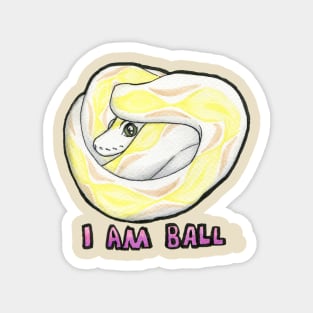 I Am Ball Pastel Python Magnet