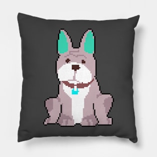 Woof-tastic Style: Pixel Art Dog Design for Trendy T-Shirts Pillow