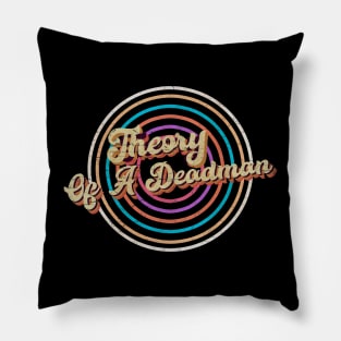 vintage circle line color Theory Of A Deadman Pillow