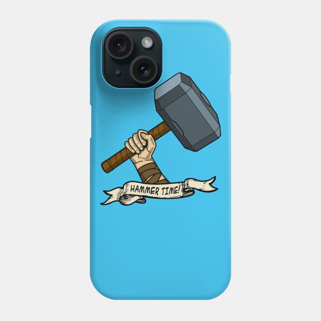 Thor Hammer Time Tattoo Phone Case by EightUnder