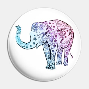 Elephant pattern Pin