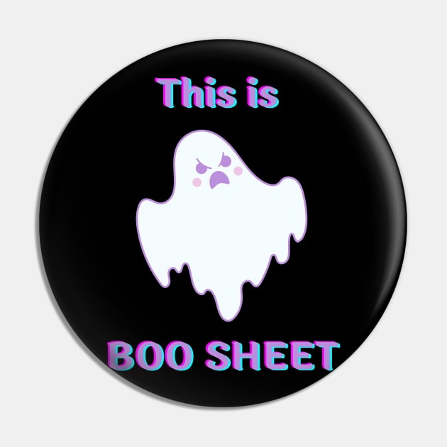 Boo Sheet Cute Kawaii Ghost Halloween Spooky Season Pin by ThievingNargles