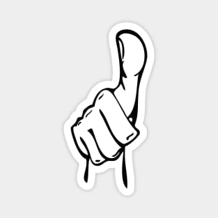 Cartoon Hand Thumbs Up Symbol Magnet