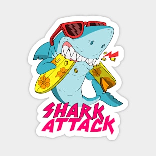 Shark Attack Funny Magnet