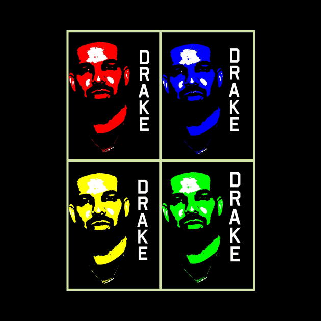 Drake (pop art) by d1a2n3i4l5