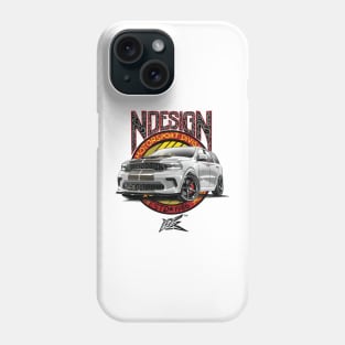 dodge durango white Phone Case