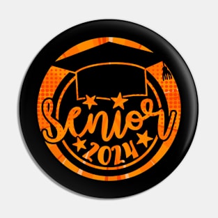Senior Class of 2024 Orange/Black Graduation Pin