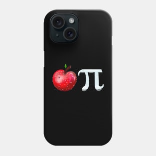 Apple Pi - funny physics mathematics student maths teacher gift humor humour pun. Mathematical constant pi in 3d Phone Case