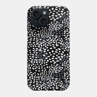 Black and White Raindrops Phone Case